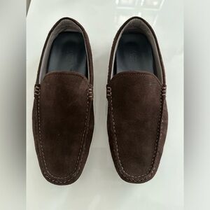 Boss Hugo Boss Men's Brown Suede Driving Moc Loafer Shoe Flat Size 8,5